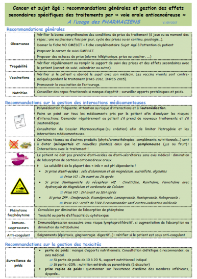 proformed formation médicale cancer pharmacien